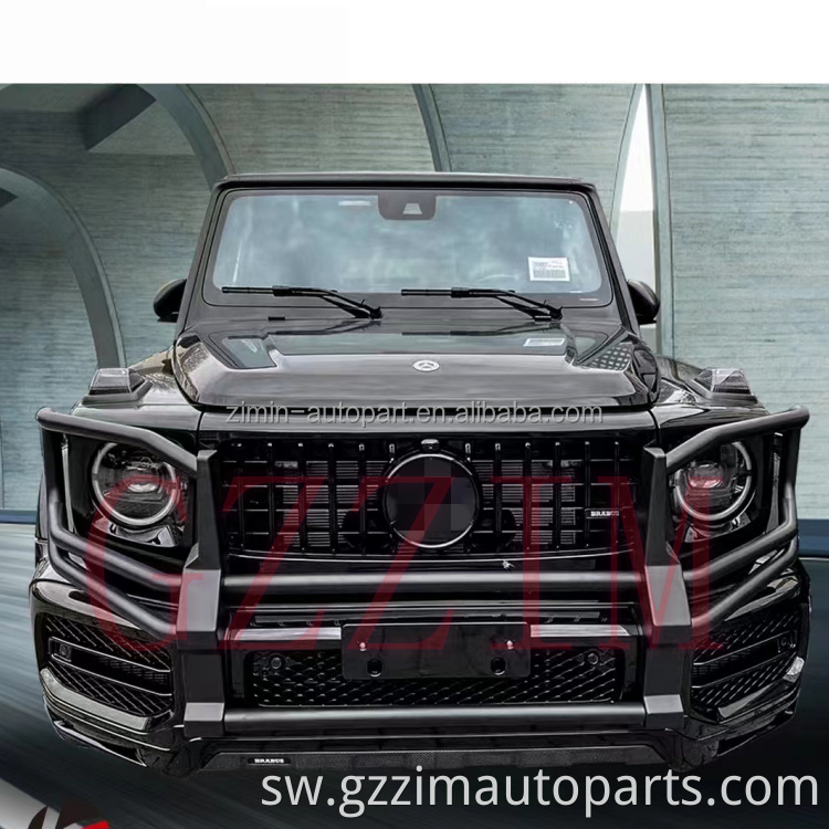 Modified Black Stainless Front Bumper Bull Bar Used For W463A G-Class G63